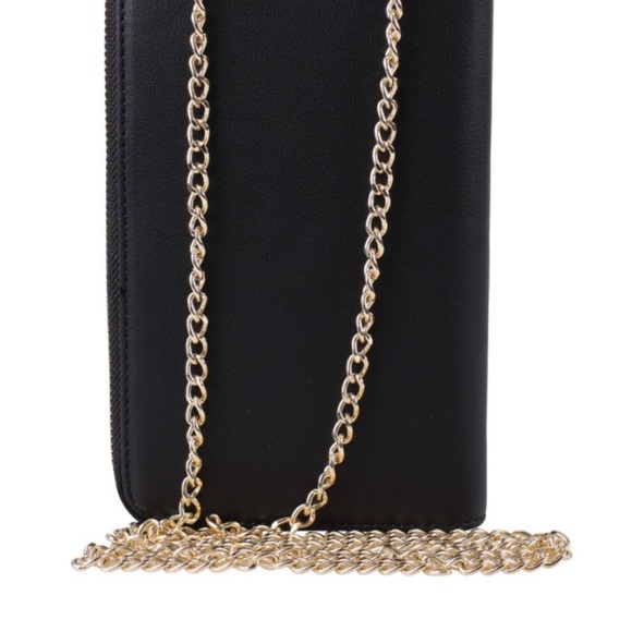 MOSCHINO phone wallet with gold Logo - Picture 3 of 6